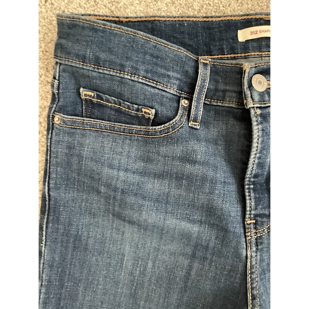 Levi Strauss Women Jeans 312 Shaping Slim Size 28 Dark Wash - Picture 5 of 10